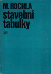 kniha Stavební tabulky, SNTL 1980