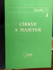 kniha Církve a majetek k restituci majetku církví a náboženských organizací, Občanský institut 1993