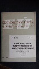 kniha Vybrané problémy soustav plánovitého řízení ekonomiky v jednotlivých socialistických zemích , Ekonomický ústav ČSAV 1973