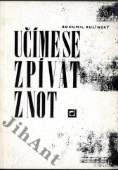 kniha Učíme se zpívat z not, Panton 1970