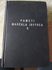 kniha Paměti maršála Joffrea 2., Melantrich 1933