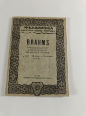 kniha Brahms, Streichquartett A-moll Philharmonia partituren, Wiener Philharmonischer Verlag 1928