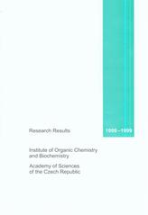 kniha Research results 1998-1999, Institute of Organic Chemistry and Biochemistry, Academy of Sciences of the Czech Republic 2001