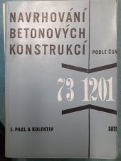 kniha Navrhování betonových konstrukcí podle ČSN 73 1201, SNTL 1968