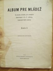 kniha Album pre mládež Sovietské skladby pre mladých klaviristov v 3.-7. ročníku ľudových škol umenia, Štátne hudobné vydavateľstvo 1964