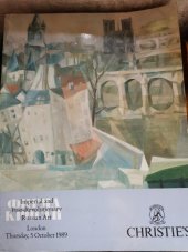 kniha Christie's aukční katalog Imperial and Post-Revolutionary Russian Art, Christies International plc 1989