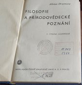 kniha Filosofie a přírodovědecké poznání, Česká grafická Unie 1946