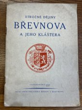 kniha Stručné dějiny Břevnova a jeho kláštera [přednáška Otakara Pecky, Občanská beseda 1941