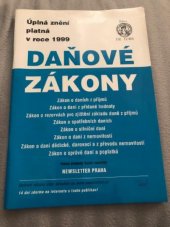 kniha Daňové zákony úplná znění platná v roce 1999, Newsletter 1999