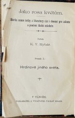 kniha Hrdinové jiného světa, Václav Kraus 1899