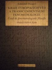 kniha Krize  Evropských věd a transcendentální fenomenologie Úvod do fenomenologické filosofie, Academia-Europa 2024