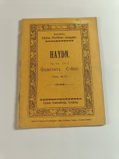 kniha Haydn No. 146. Quartett C-dur, Op. 74, No. 1, Ernst Eulenburg 1900