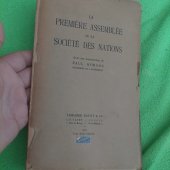 kniha La premiere  assemblee de la societe des nations , Librairie payot & co 1921