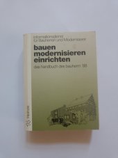 kniha Bauen moderniscieren einrichten das handbuch des bauherrn ¨88, Heinze 1988