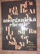 kniha Anorganická chemie pro střední průmyslové školy nechemického zaměření, SPN 1975