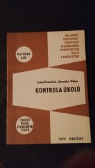 kniha Kontrola úkolů, Resortní vzdělávací středisko Federálního ministerstva paliv a energetiky 1979