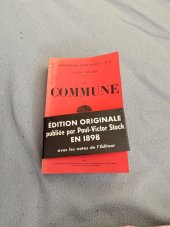 kniha La commune  Edition originale publiee, Acheve d'imprimer 1971