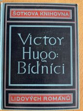 kniha Bídníci,  Šotkova knihovna lidových románů 1926