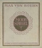 kniha Mode Spiegel, Georg Westermann 1919