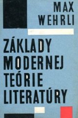 kniha Základy modernej teórie literatúry, Slovenské vydavateľstvo krásnej literatúry 1965