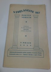 kniha Vzdělávejte se! pokyny věřícím, Křesť. spolek mladíků v Čechách 1923