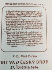 kniha Bitva o Český Brod 27. května 1434, Městské kulturní středisko Český Brod 1994