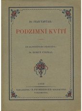 kniha Podzimní kvítí, R. Promberger 1923