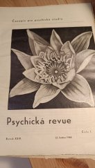 kniha Psychická revue, roč. XXIV. Časopis pro psychická studia, Bratrství, spiritistický spolek v M. O. - Radvanicích 1948