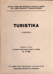 kniha Turistika příručka pro školení tur. vedoucích, Sportovní a turistické nakladatelství 1961