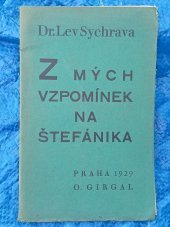 kniha Z mých vzpomínek na Štefánika, O. Girgal 1929