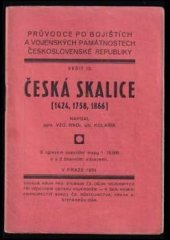 kniha Česká Skalice (1424, 1758, 1866), Kruh pro studium čs. dějin vojenských při Vědeckém ústavu vojenském 1934