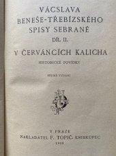 kniha V červáncích kalicha Díl II., Topič 1923