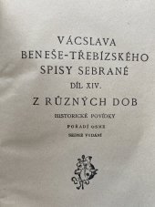 kniha Z různých dob. Pořadí osmé, B. Kočí 1923