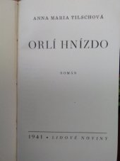 kniha Orlí hnízdo román, Lidové noviny 1941