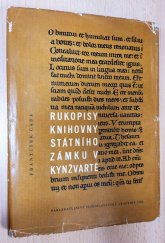 kniha Rukopisy knihovny Státního zámku v Kynžvartě, Československá akademie věd 1965