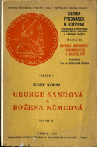 kniha George Sandová a Božena Němcová [přednáška], Jednota československých matematiků a fysiků 1937