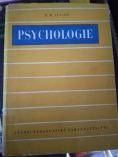 kniha Psychologie, SPN 1952