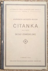 kniha Čitanka pro nižší školy zemědělské, Československá akademie zemědělská 1933