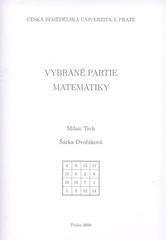 kniha Vybrané partie matematiky, Česká zemědělská univerzita 2008