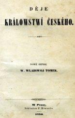 kniha Děje Králowstwí Českého, František Řivnáč 1850