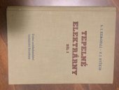 kniha Tepelné elektrárny díl I díl I, SNTL 1953