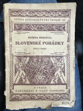 kniha Slovenské pohádky S úvodem a slovníčkem, F. Topič 1932