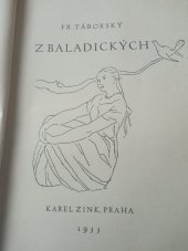 kniha Z baladických, Karel Zink 1933