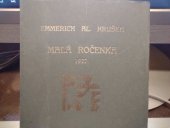 kniha Malá ročenka 1927, Emmerich Al. Hruška 1926