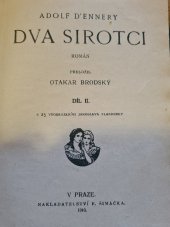 kniha Dva sirotci  II., F. Šimáček 1910