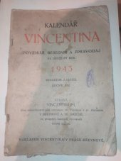 kniha Kalendář Vincentina  Povídkář, besedník a zpravodaj , Vincentinum 1943