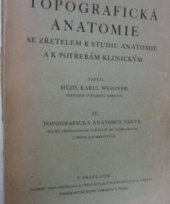 kniha Topografická anatomie se zřetelem k studiu anatomie a k potřebám klinickým. 4. část, - Topografická anatomie pánve, Vesmír 1936