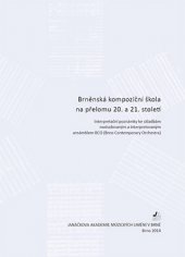 kniha Brněnská kompoziční škola na přelomu 20. a 21. století Interpretační poznámky ke skladbám nastudovaným a interpretovaným ansámblem BCO (Brno Contemporary Orchestra), Janáčkova akademie múzických umění v Brně 2014