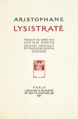 kniha Aristophane: Lysistraté, A. Blaizot 1911