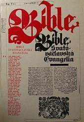 kniha Bible svatováclavská Evangelia - evangelia, Blok 1991